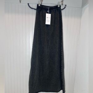 Zara Dark Gray Maxi Skirt for Women